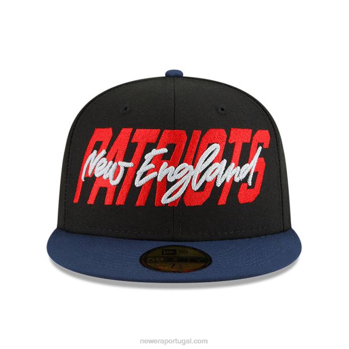 FFTN183 New Era Boné New England Patriots nfl draft black 59fifty
