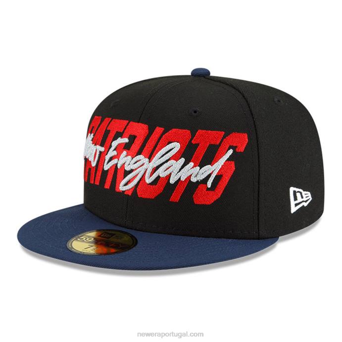 FFTN183 New Era Boné New England Patriots nfl draft black 59fifty