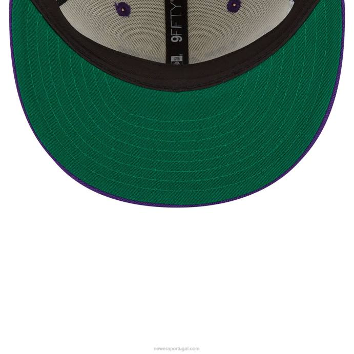 FFTN1841 New Era boné snapback branco 9fifty la lakers wake