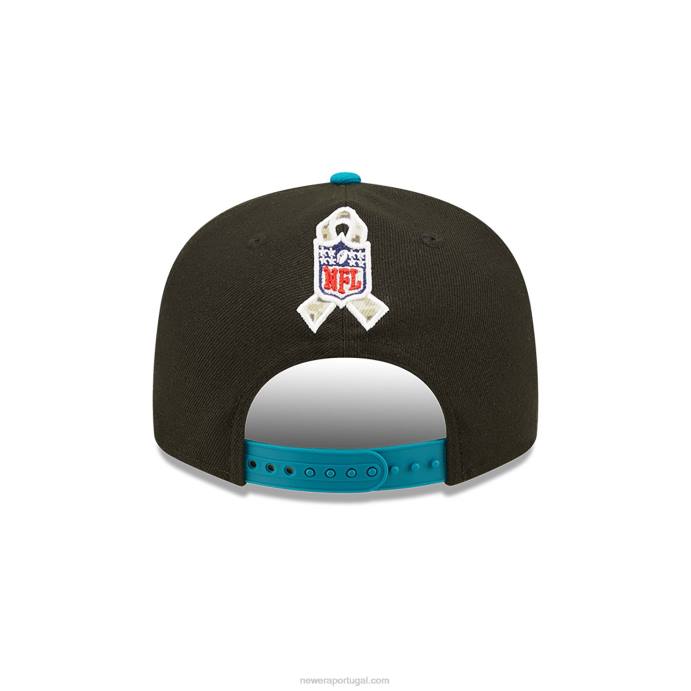 FFTN1843 New Era jackosnville jaguars saudação nfl para servir boné preto 9fifty snapback