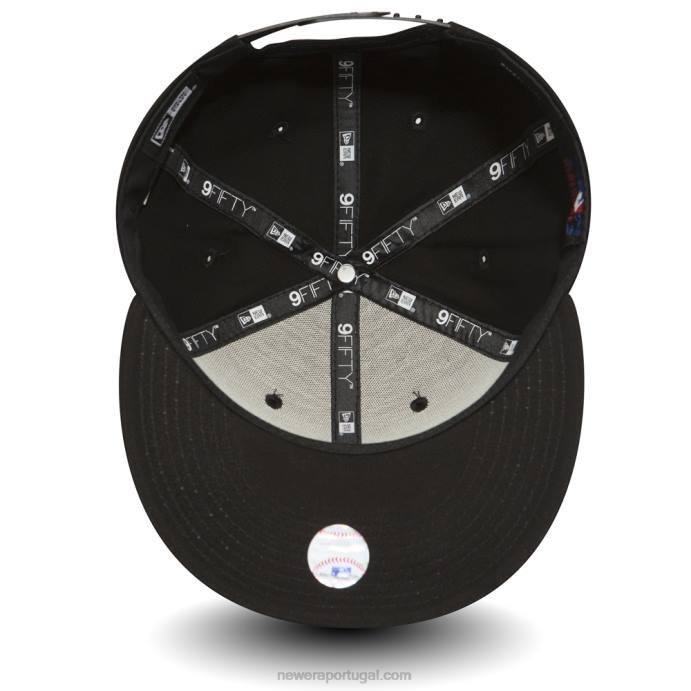 FFTN1848 New Era Boné New York Yankees Black 9Fifty