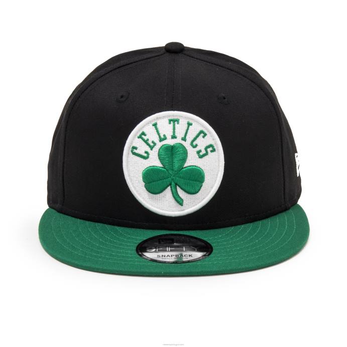 FFTN1849 New Era boton celtics boné preto 9fifty logo