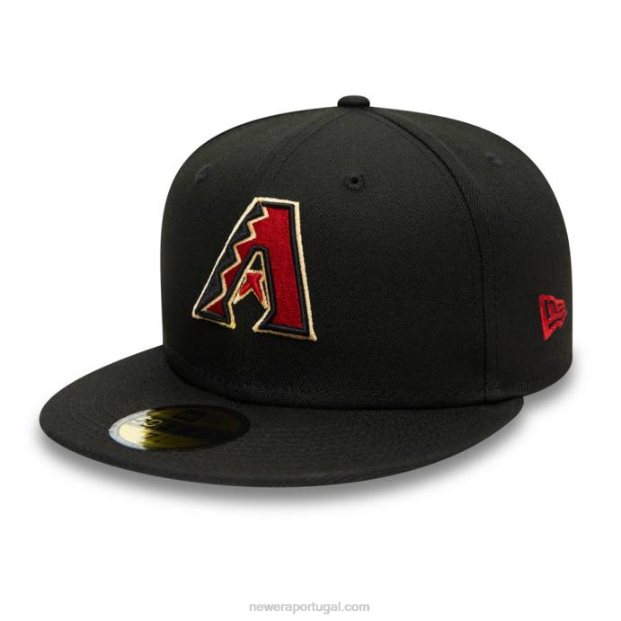 FFTN184 New Era arizona diamondbacks autêntico no boné field black 59fifty