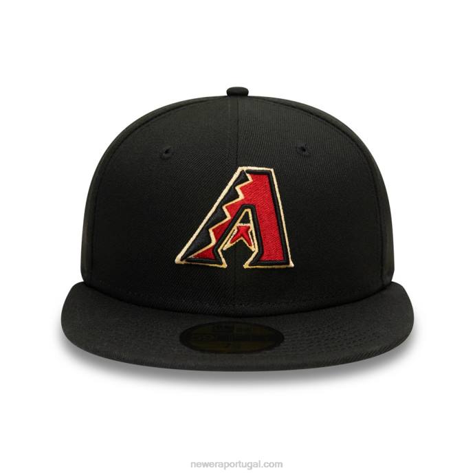 FFTN184 New Era arizona diamondbacks autêntico no boné field black 59fifty