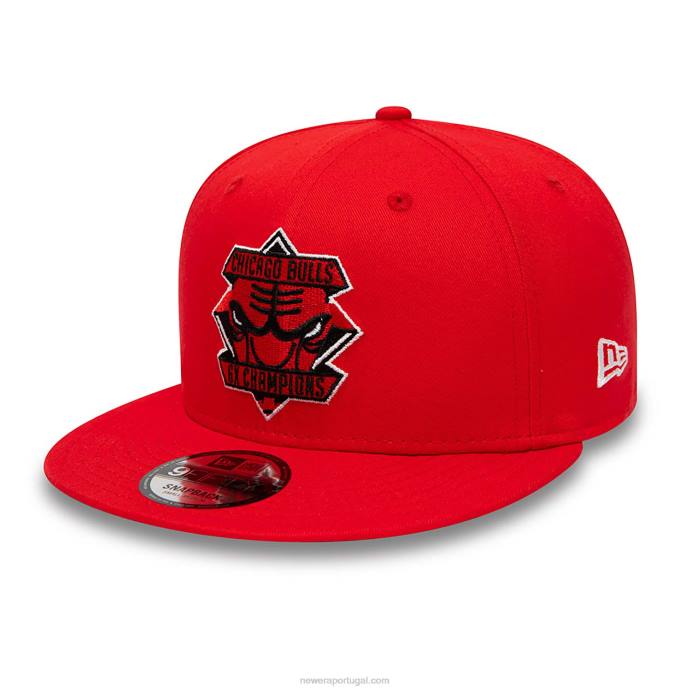 FFTN1851 New Era chicago bulls boné de diamante vermelho 9fifty snapback