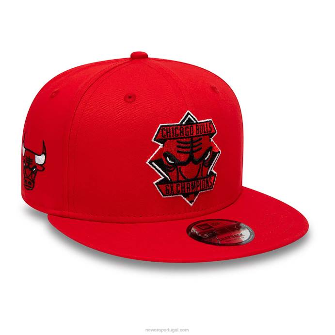 FFTN1851 New Era chicago bulls boné de diamante vermelho 9fifty snapback