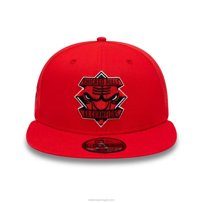 FFTN1851 New Era chicago bulls boné de diamante vermelho 9fifty snapback