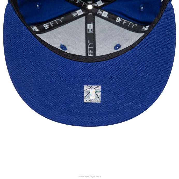 FFTN1854 New Era detroitpistons nba paris jogos boné azul 9fifty snapback