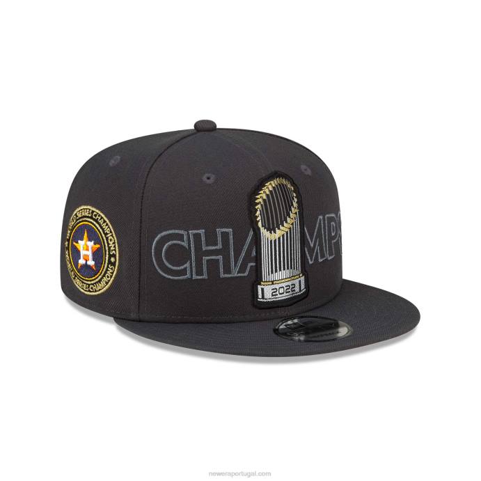 FFTN1857 New Era boné houston astros mlb parade cinza escuro 9fifty snapback