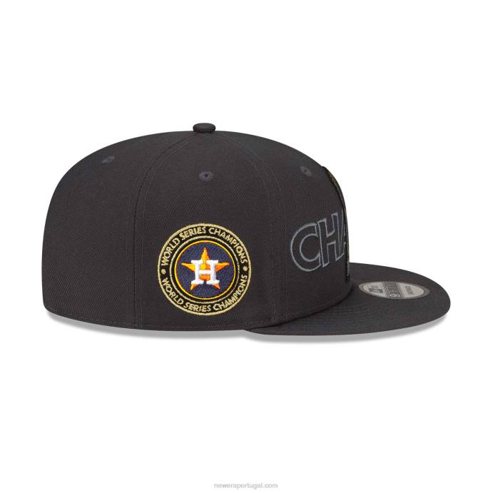 FFTN1857 New Era boné houston astros mlb parade cinza escuro 9fifty snapback