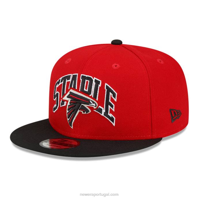 FFTN1860 New Era boné snapback atlanta falcons x grampo vermelho 9fifty