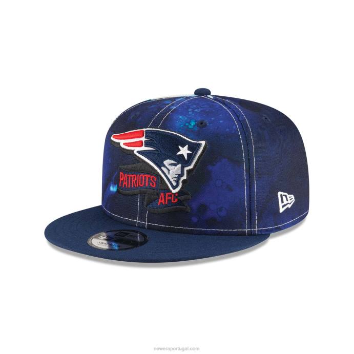FFTN1862 New Era New England Patriots NFL Sideline 2022 Blue 9Fifty Snapback Boné