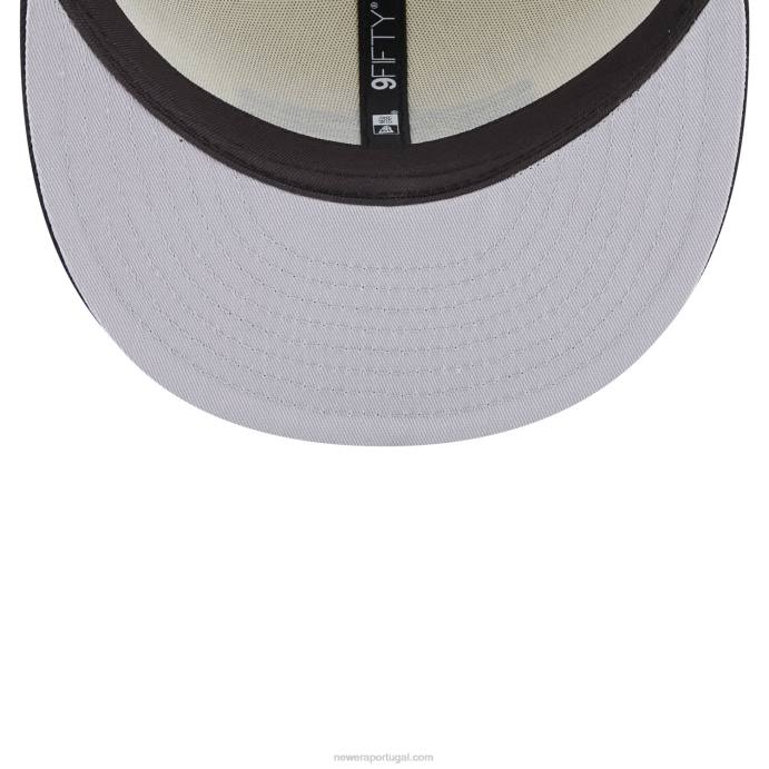 FFTN1864 New Era Boné snapback 9fifty preto da Alpha Industries