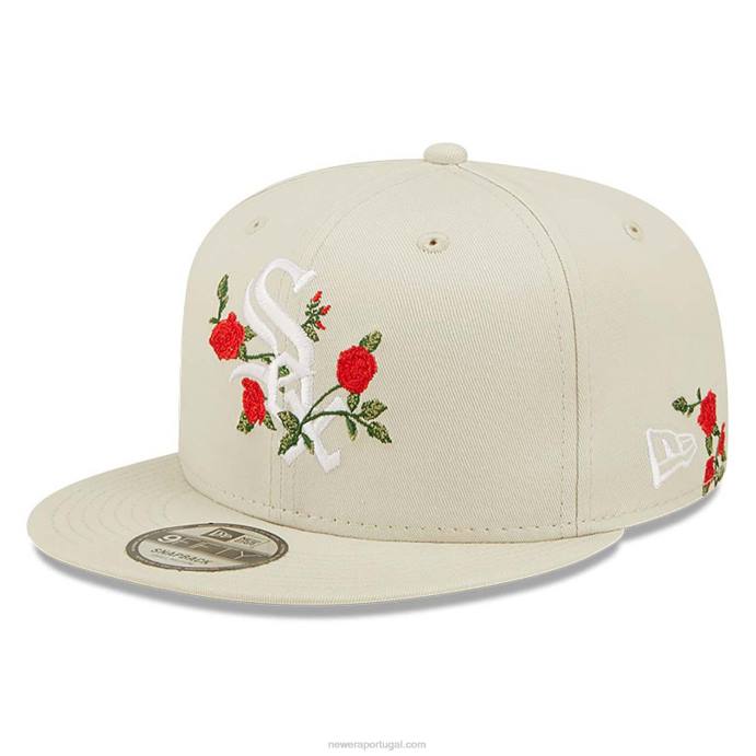 FFTN1866 New Era Boné Chicago White Sox Flower Stone 9Fifty Snapback