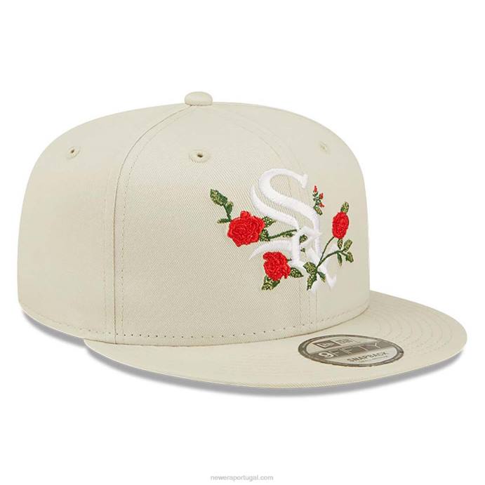 FFTN1866 New Era Boné Chicago White Sox Flower Stone 9Fifty Snapback