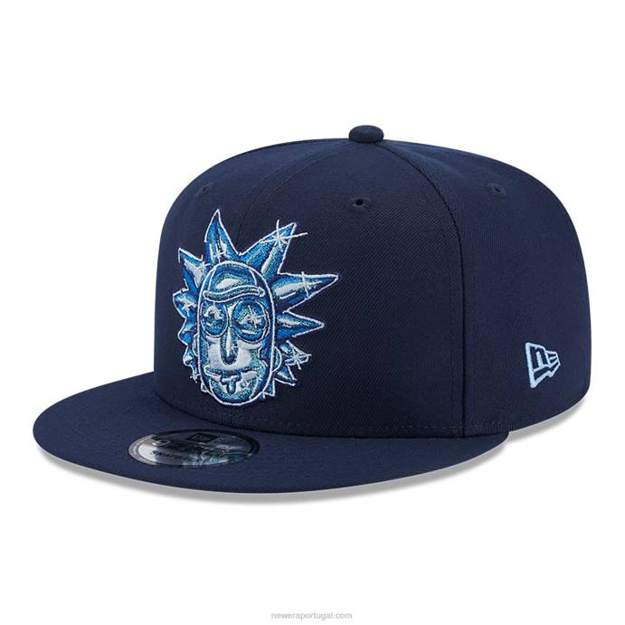 FFTN1867 New Era rick and morty boné azul 9fifty snapback
