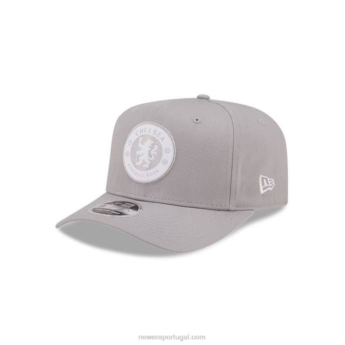 FFTN1870 New Era Boné chelsea fc lion crest cinza 9fifty elástico