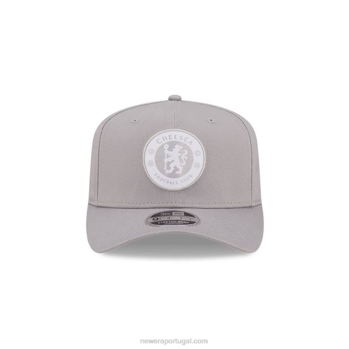 FFTN1870 New Era Boné chelsea fc lion crest cinza 9fifty elástico