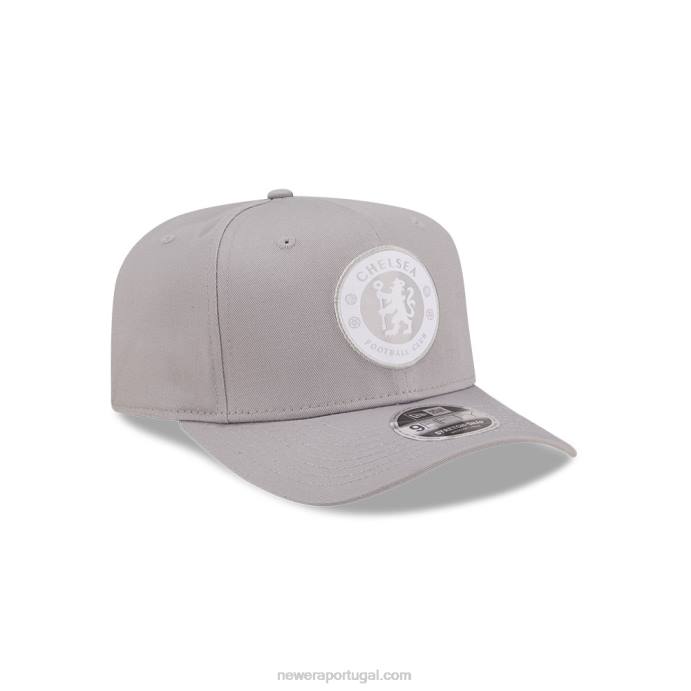 FFTN1870 New Era Boné chelsea fc lion crest cinza 9fifty elástico