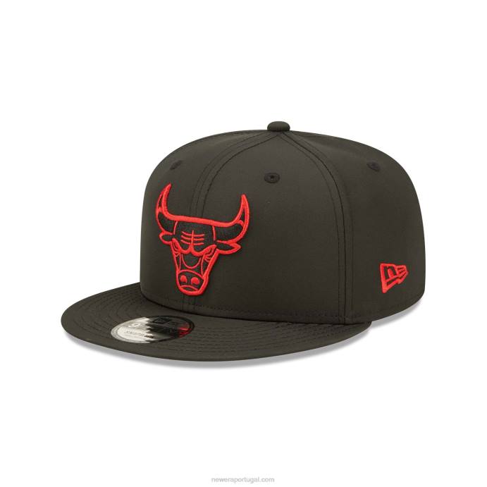 FFTN1871 New Era chicago bulls neon pack boné preto 9fifty snapback