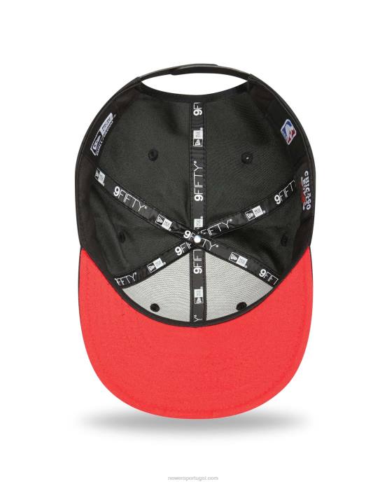FFTN1871 New Era chicago bulls neon pack boné preto 9fifty snapback