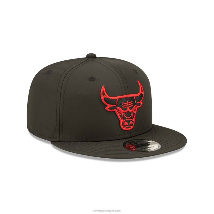 FFTN1871 New Era chicago bulls neon pack boné preto 9fifty snapback