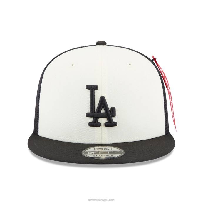 FFTN1878 New Era boné snapback 9fifty preto la dodgers alpha Industries x mlb