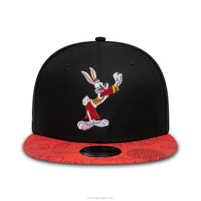 FFTN1881 New Era boné snapback 9fifty ano novo chinês da juventude bugs bunny preto