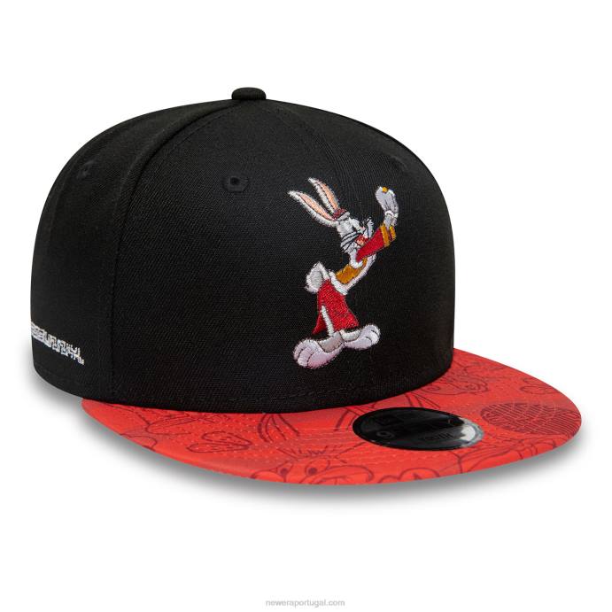 FFTN1881 New Era boné snapback 9fifty ano novo chinês da juventude bugs bunny preto