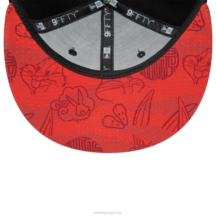 FFTN1881 New Era boné snapback 9fifty ano novo chinês da juventude bugs bunny preto