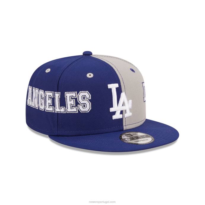 FFTN1886 New Era boné snapback 9fifty azul escuro la dodgers teamsplit