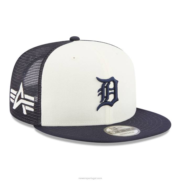 FFTN1892 New Era boné detroit tigers alpha Industries x mlb navy 9fifty snapback