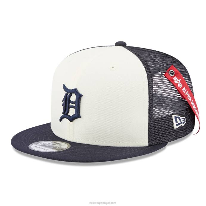 FFTN1892 New Era boné detroit tigers alpha Industries x mlb navy 9fifty snapback