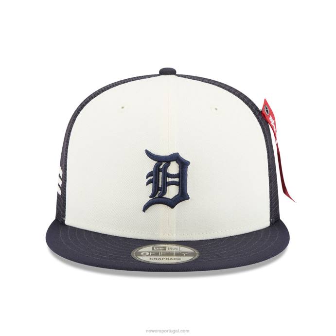 FFTN1892 New Era boné detroit tigers alpha Industries x mlb navy 9fifty snapback