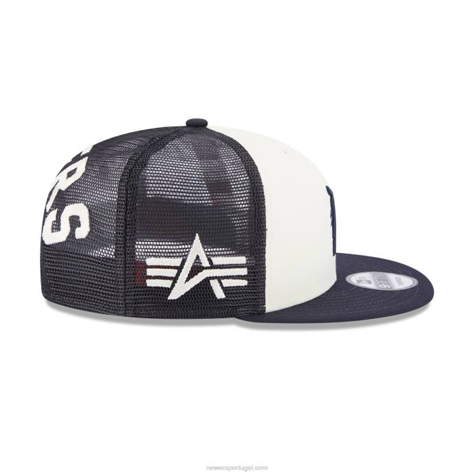 FFTN1892 New Era boné detroit tigers alpha Industries x mlb navy 9fifty snapback