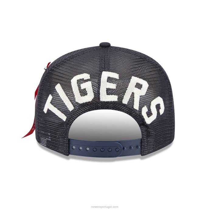 FFTN1892 New Era boné detroit tigers alpha Industries x mlb navy 9fifty snapback