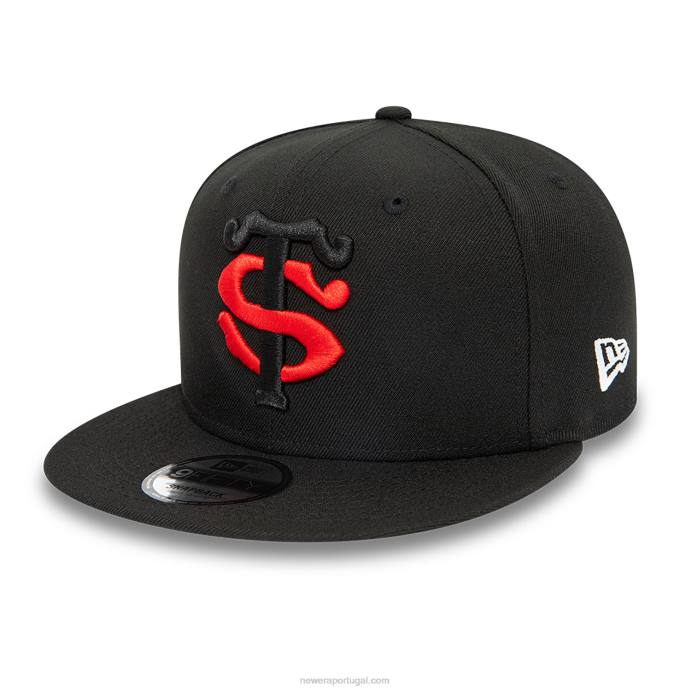 FFTN1893 New Era Boné snapback 9fifty stade toulousain preto bicolor