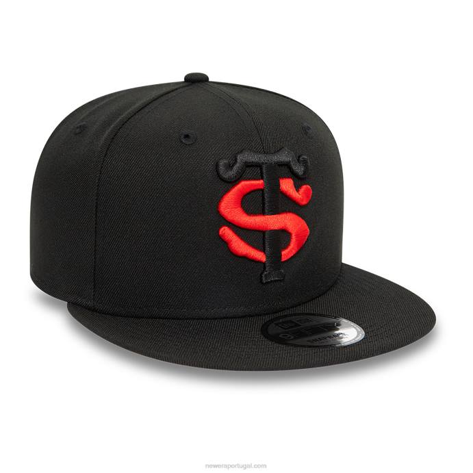FFTN1893 New Era Boné snapback 9fifty stade toulousain preto bicolor