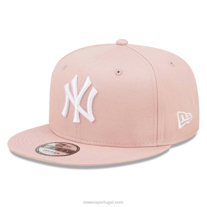FFTN1894 New Era boné snapback rosa essencial 9fifty new york yankees league