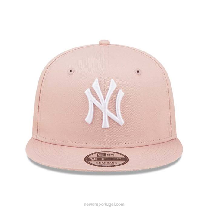 FFTN1894 New Era boné snapback rosa essencial 9fifty new york yankees league