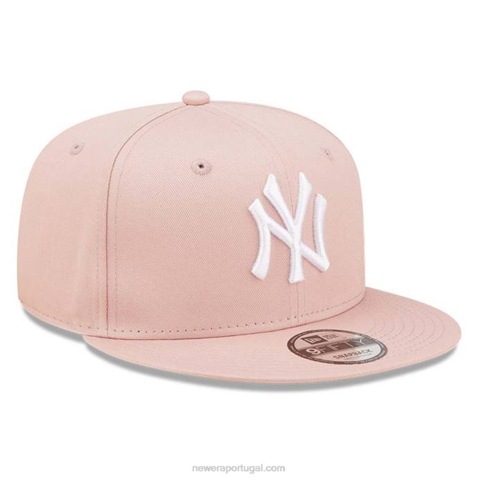 FFTN1894 New Era boné snapback rosa essencial 9fifty new york yankees league