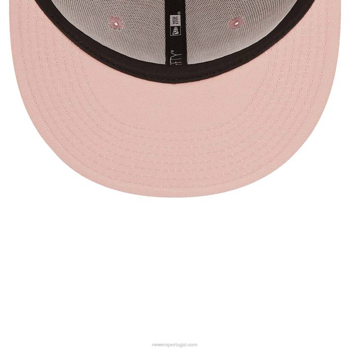 FFTN1894 New Era boné snapback rosa essencial 9fifty new york yankees league