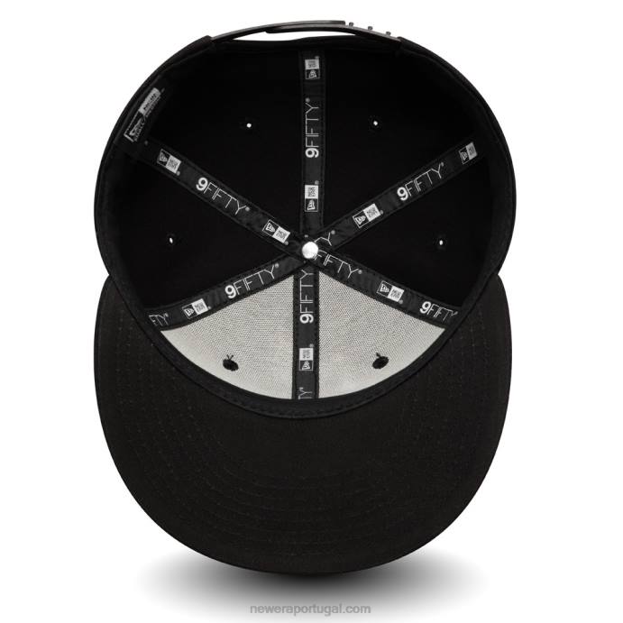 FFTN1897 New Era boné snapback 9fifty todo preto