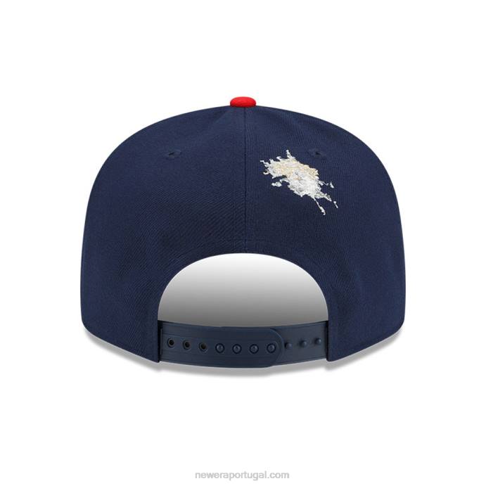 FFTN1902 New Era New England Patriots X Boné Snapback Navy 9Fifty