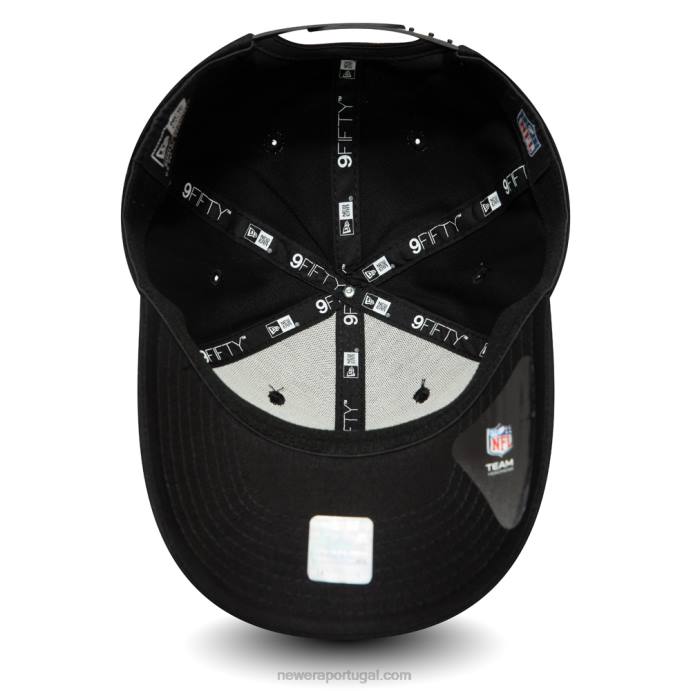 FFTN1905 New Era boné de pressão elástico 9fifty preto las vegas raiders