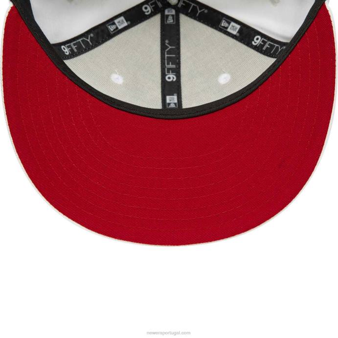 FFTN1907 New Era boné stade toulousain branco 9fifty snapback em dois tons