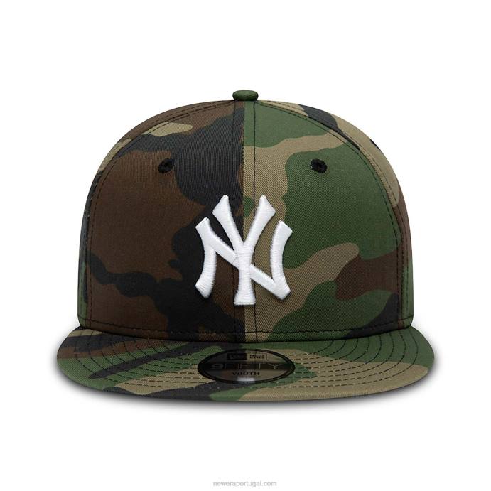 FFTN1909 New Era New York Yankees Youth Team Camo 9Fifty Boné Snapback