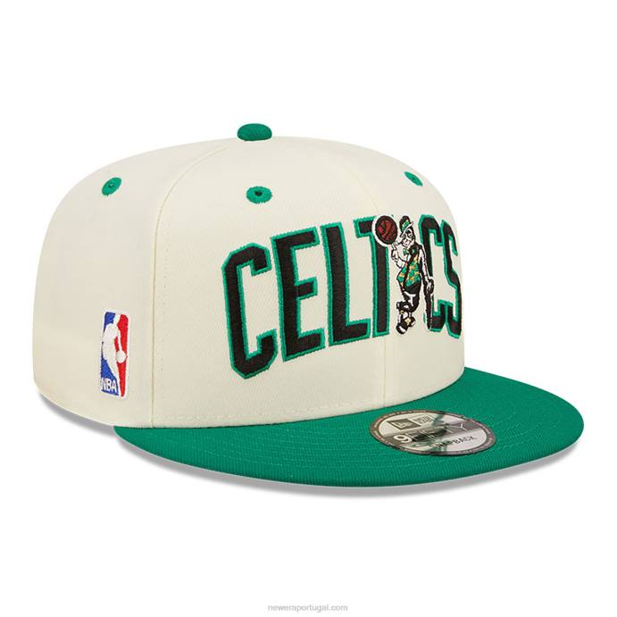 FFTN1912 New Era Boné boston celtics blend branco 9fifty snapback