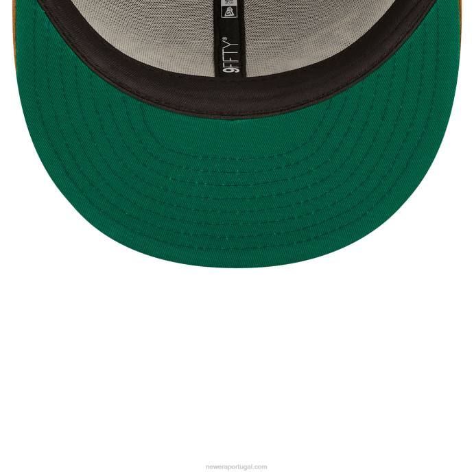 FFTN1914 New Era boné la dodgers cord script marrom 9fifty snapback