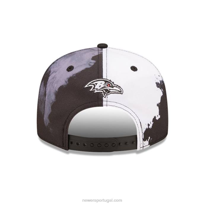 FFTN1918 New Era boné baltimore ravens nfl sideline 2022 preto 9fifty snapback
